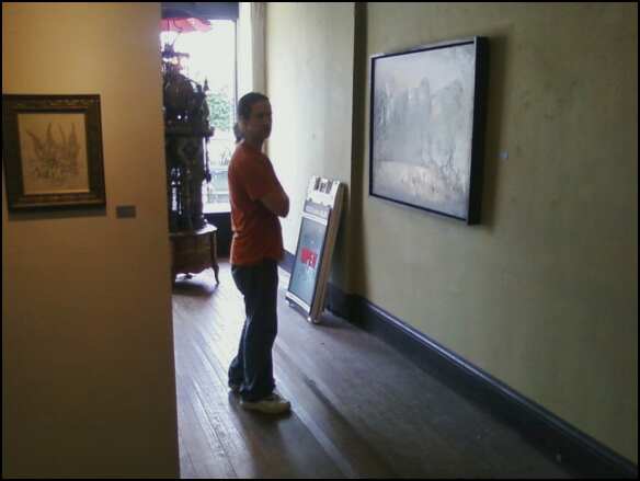 Cody Seekins visiting the Rogue Buddha Gallery