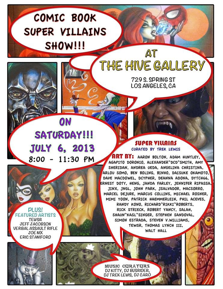 Comic Super Villain Show at the Hive